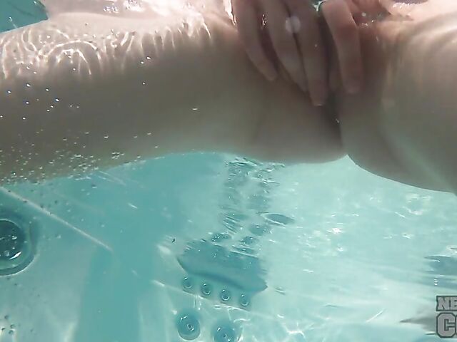 Jacuzzi masturbation with toy loving coed Margarita