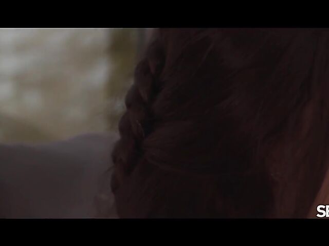 Passionate lesbian lovers Josephine Jackson and Anya Krey