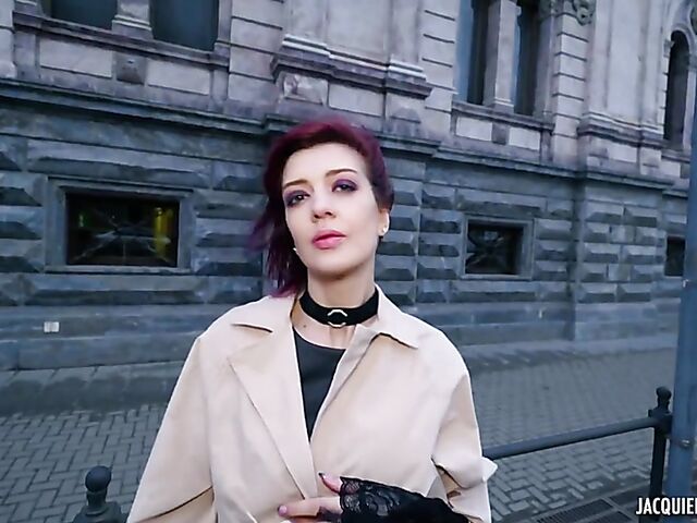 Purple-haired Nadia having her best anal sex experience