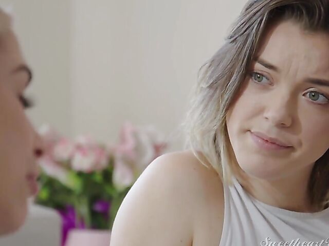 Girl on girl pussy licking and fingering to squirt with Anny Aurora and Delilah Day