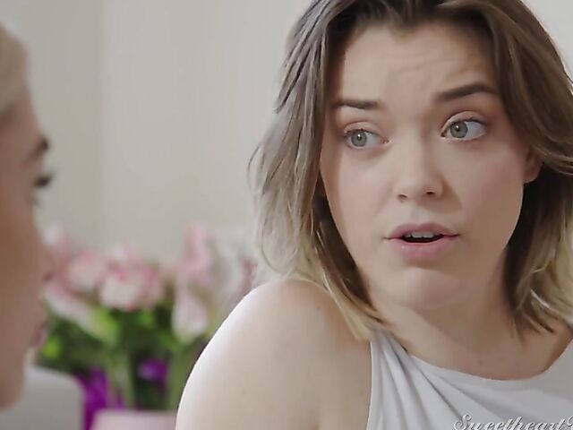 Girl on girl pussy licking and fingering to squirt with Anny Aurora and Delilah Day