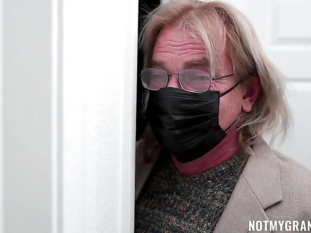 Zerella Skies' teen trimmed pussy for an older man