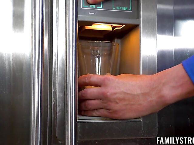 Small tits teen Dakota Burns gets her shaved snatch fingered and fucked by her step-uncle