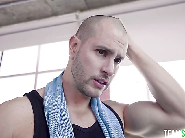 Petite ebony fitness girl Jeni Angel gets her pussy trained by a hard white cock