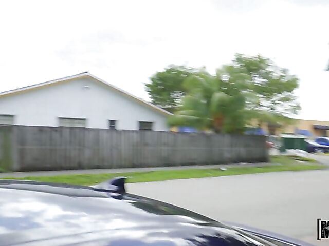 Stranded teen Bailey Base fucking the help from your point of view