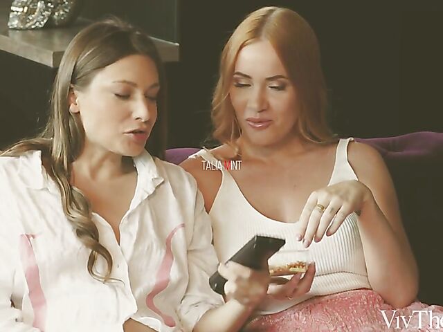 Talia Mint and Kiara Lord in erotic Viv Thomas lesbian video