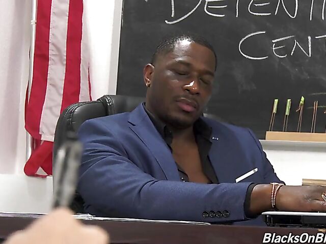 Liz Jordan - Schoolgirl interracial class with her hung black teacher