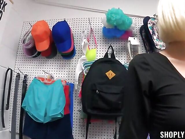 Masked girl burglar Sky Pierce stripped naked and fucked