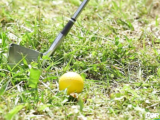 Steamy outdoor sex with hot golf girl Geisha Kyd