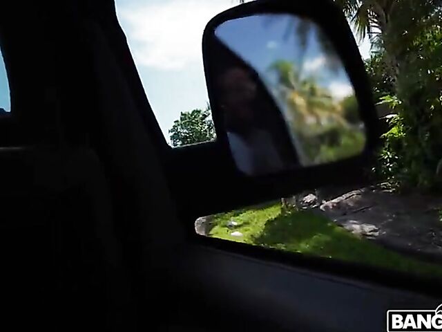 Teen blonde Madison Summers gets picked up and fucked in a van for money