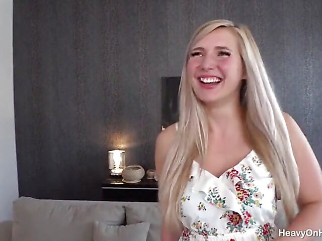 Thick ass athletic blonde Chloe Duval having anal sex with a fat guy