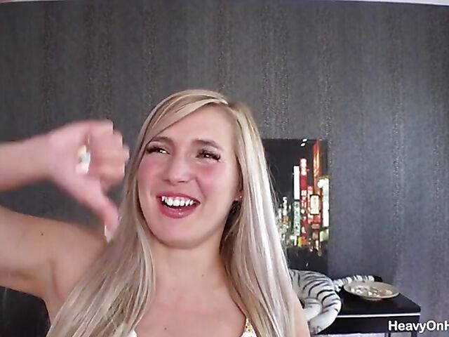 Thick ass athletic blonde Chloe Duval having anal sex with a fat guy