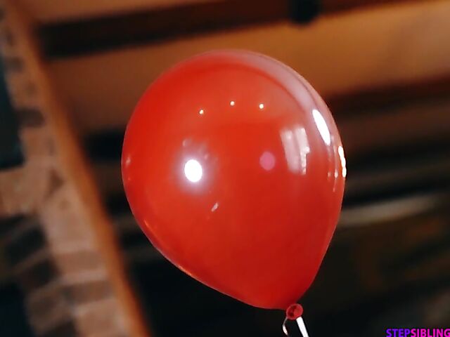 Clown fucking with flat chested teen Scarlet Skies