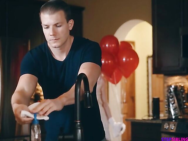 Clown fucking with flat chested teen Scarlet Skies