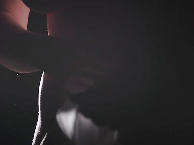 Sexy redhead Maitland Ward does a strip tease on stage