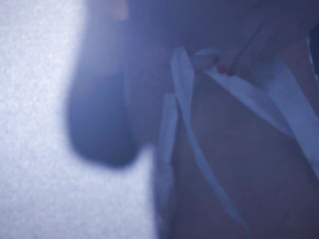 Sexy redhead Maitland Ward does a strip tease on stage