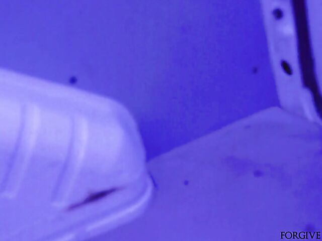 Squirt fuck in a van on Halloween night with a naive slut