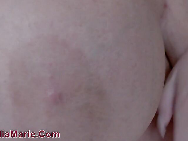 Claudia Marie - Monster tits MILF lactating and bouncing on a trampoline