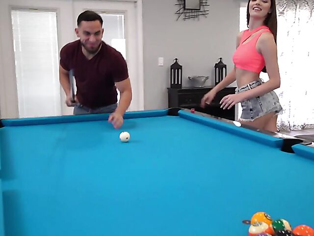 Strip pool and bedroom fuck with sexy teen Fiona Frost