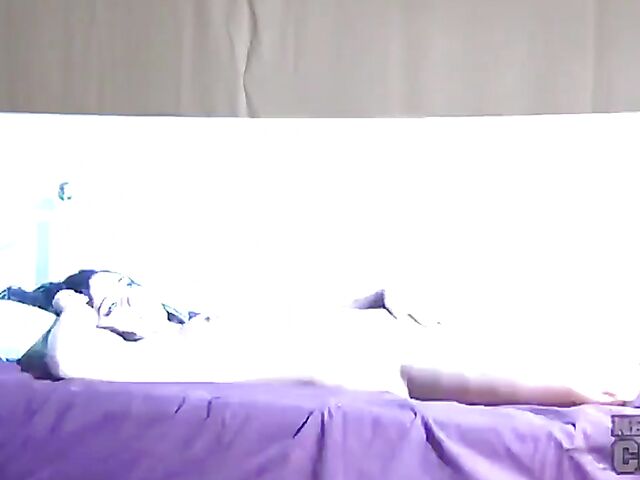 Amateur brunette Sam plays with her snatch outdoors and indoors