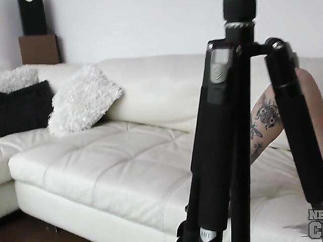 Bleika drinks Martini and uses a new vibrator on her pink pussy