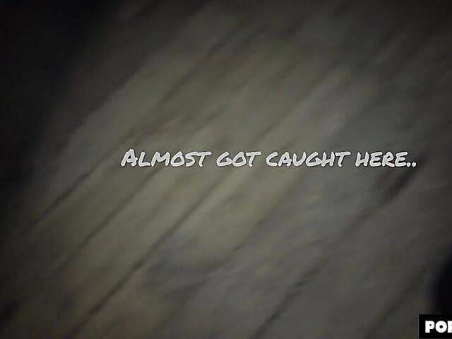 POV doggystyle after blowjob in the dark with Mona Blue