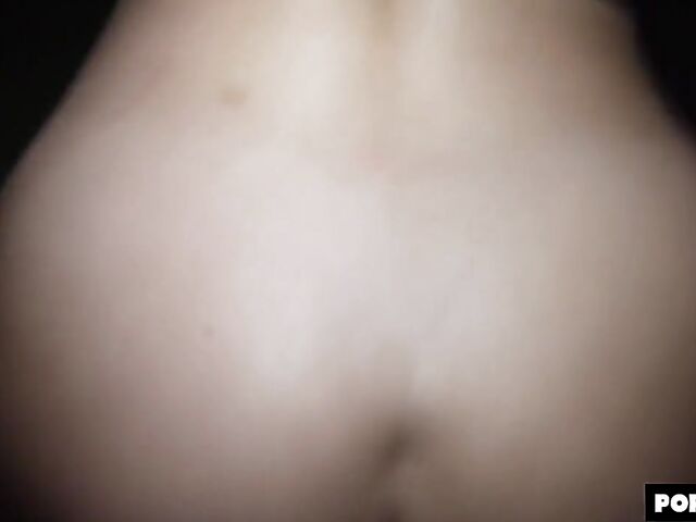 POV doggystyle after blowjob in the dark with Mona Blue