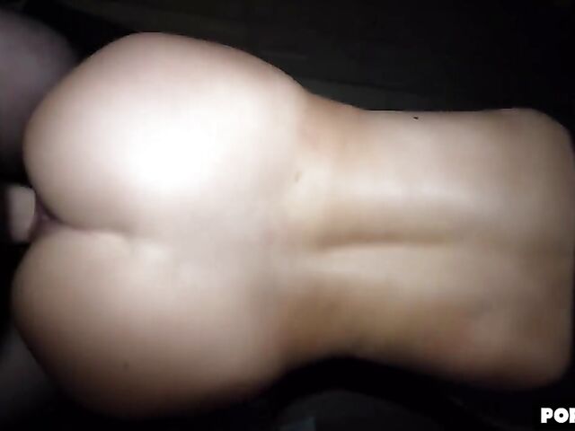 POV doggystyle after blowjob in the dark with Mona Blue