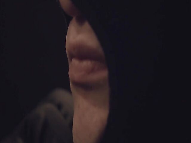 Blindfolded Sybil having passionate sex with a masked robber