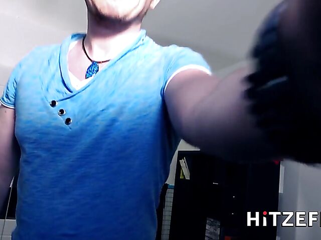 German tattooed MILF Julia Exclusiv gets her fake boobs fucked