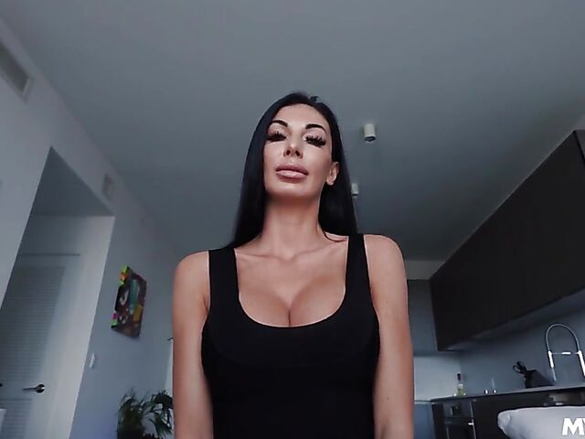 Nikita Reznikova -  Classy raven haired big tits MILF POV