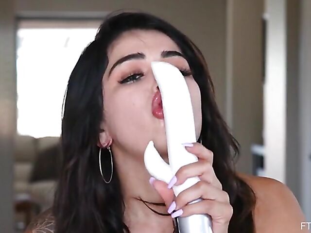 Carolina Cortez - Spicy big tits latina solo with toys