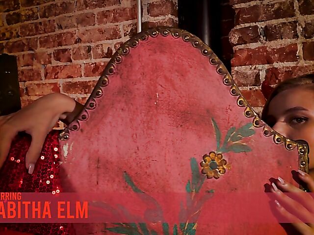 Red boots solo with skinny devil girl Tabitha Elm