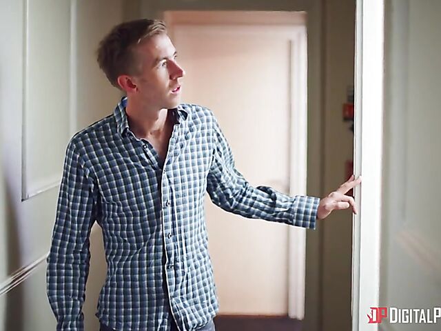 Gina Varney & Danny D - Bitchy female security in black lingerie fucks a big cock