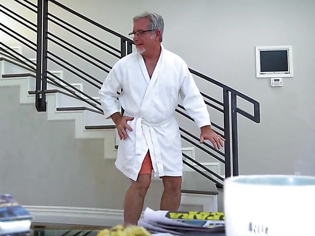 Paige Owens is curious about sucking and fucking that old cock