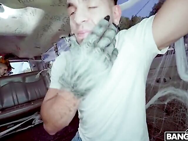 Little Red Riding Hood van fuck special on Halloween with Britt Blair