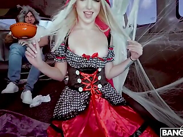 Little Red Riding Hood van fuck special on Halloween with Britt Blair