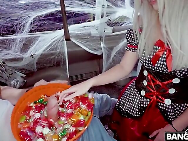 Little Red Riding Hood van fuck special on Halloween with Britt Blair