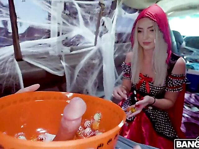 Little Red Riding Hood van fuck special on Halloween with Britt Blair