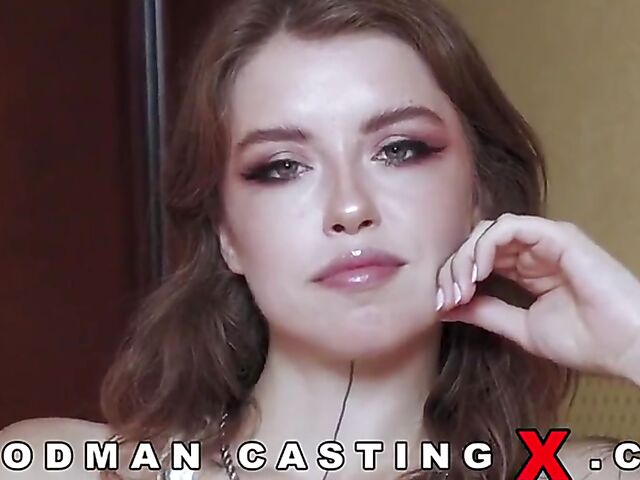 Tattooed anal newcomer Eden Ivy tries gangbang with Woodman