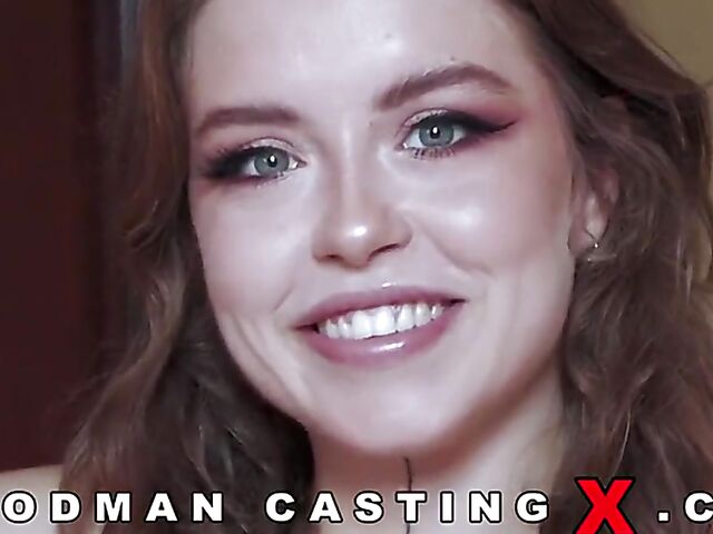 Tattooed anal newcomer Eden Ivy tries gangbang with Woodman