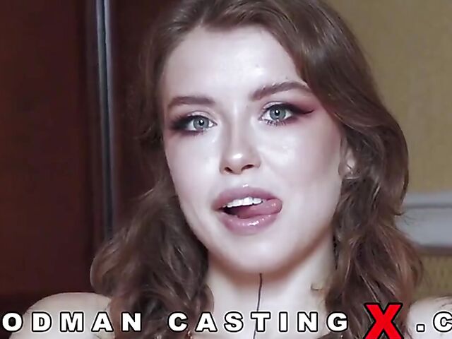 Tattooed anal newcomer Eden Ivy tries gangbang with Woodman