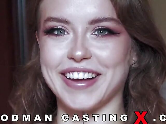 Tattooed anal newcomer Eden Ivy tries gangbang with Woodman