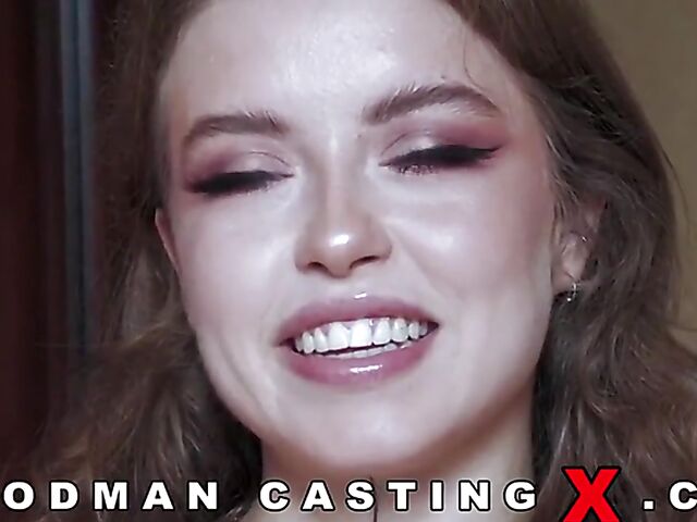 Tattooed anal newcomer Eden Ivy tries gangbang with Woodman