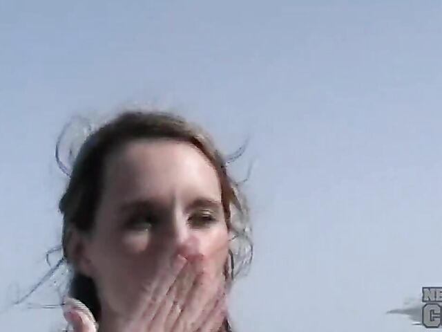 Nebraska coed Jasmine gets nude while celebrating Spring Break