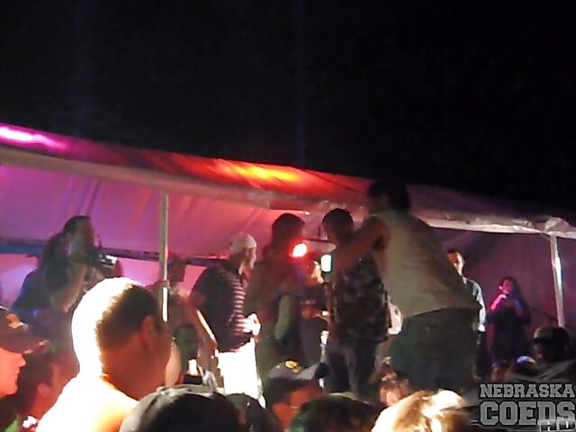 Amateur tits in public during wet t-shirt contest in Iowa