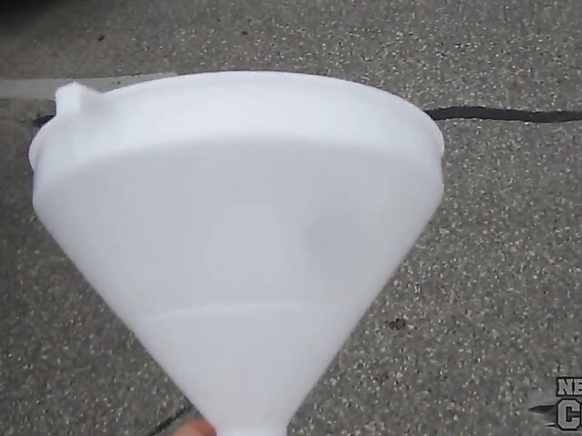 Naughty amateurs Charil and Trinity flashing tits in public