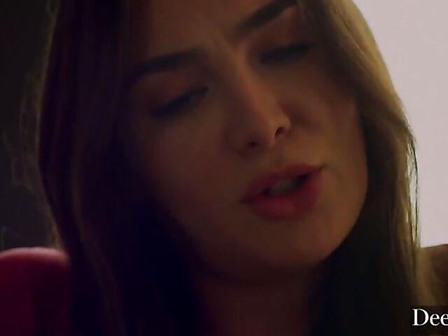 Blair Williams' lovely feet and trimmed pussy drive Mick Blue crazy