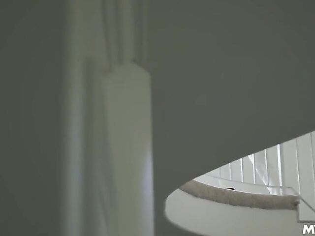 Blue-haired horny MILF Eve Marlowe wants him to cream her pussy