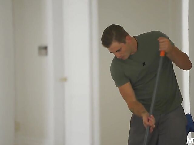 Blue-haired horny MILF Eve Marlowe wants him to cream her pussy